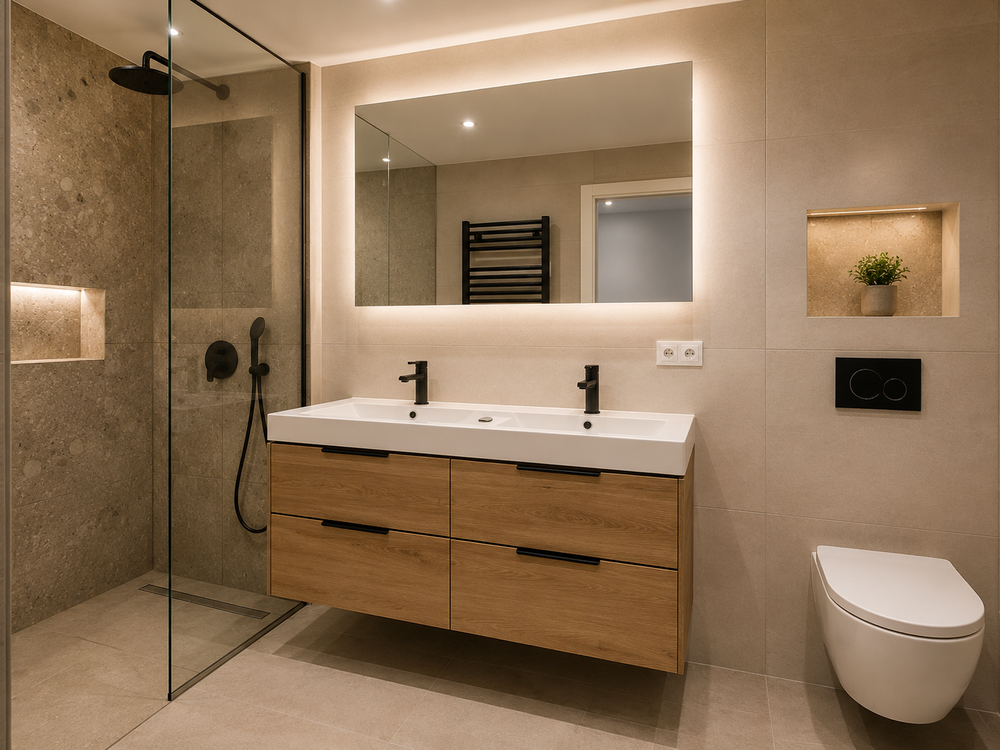 Badkamerrenovatie door Indio Holandes
